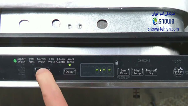 علت تخلیه نشدن آب ماشین ظرفشویی اسنوا برد نمایشگر
